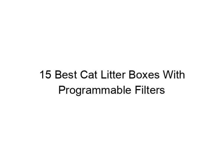 15 best cat litter boxes with programmable filters 22552