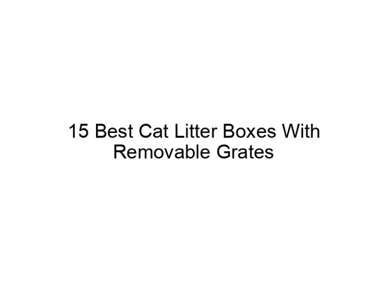 15 best cat litter boxes with removable grates 22461