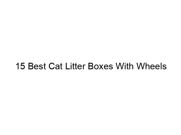 15 best cat litter boxes with wheels 22449
