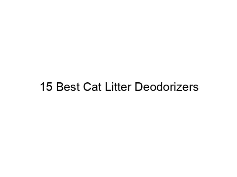 15 best cat litter deodorizers 22415