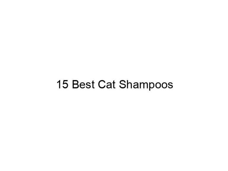 15 best cat shampoos 22673