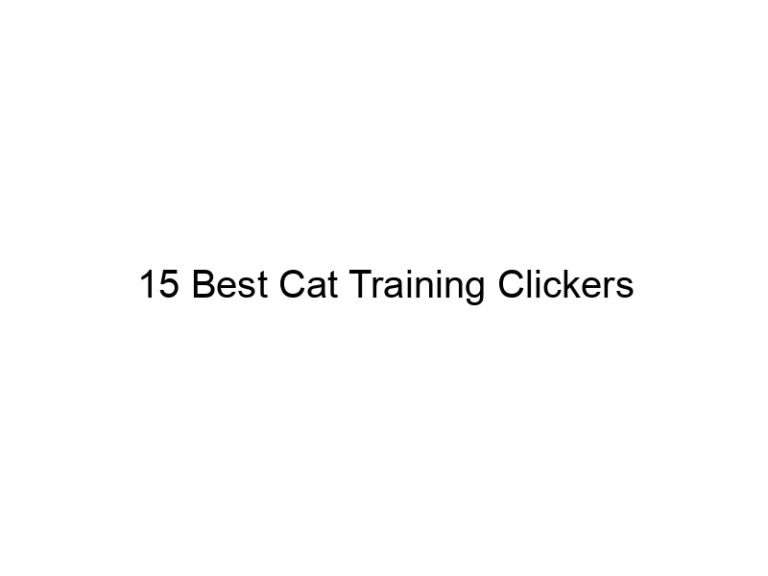 15 best cat training clickers 22920