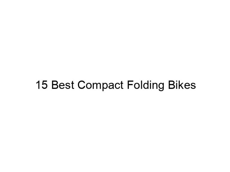15 best compact folding bikes 10920