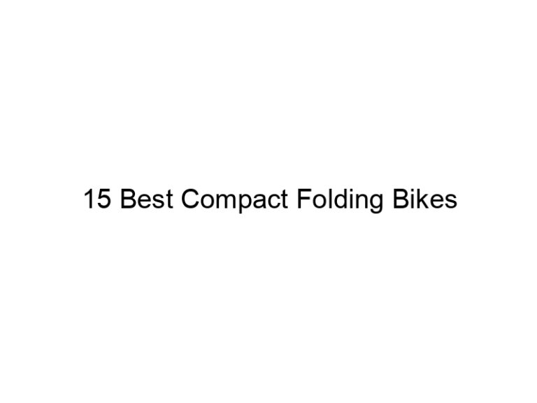15 best compact folding bikes 10920