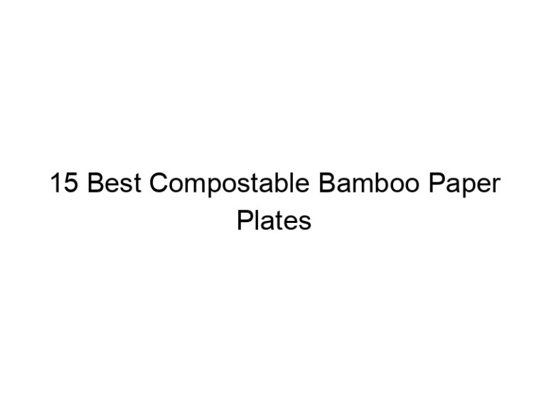 15 best compostable bamboo paper plates 6844