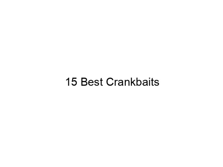 15 best crankbaits 21434
