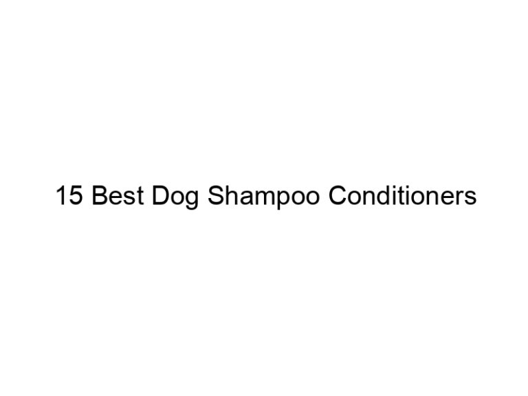 15 best dog shampoo conditioners 23020