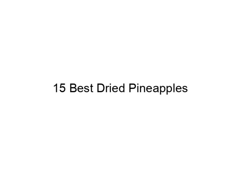 15 best dried pineapples 30679
