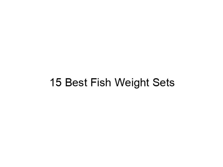 15 best fish weight sets 21536