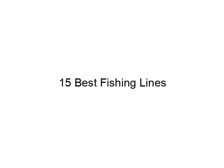15 best fishing lines 20905