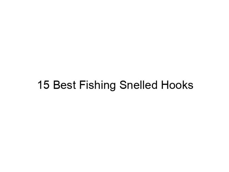15 best fishing snelled hooks 21617