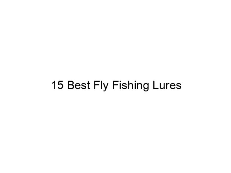 15 best fly fishing lures 20943