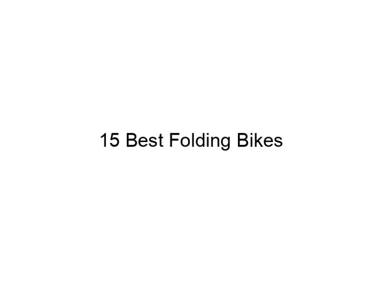 15 best folding bikes 11255