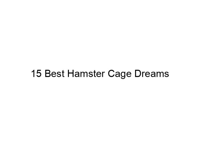15 best hamster cage dreams 23319