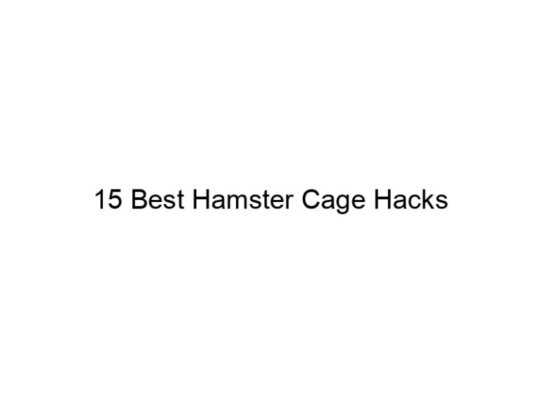 15 best hamster cage hacks 23301