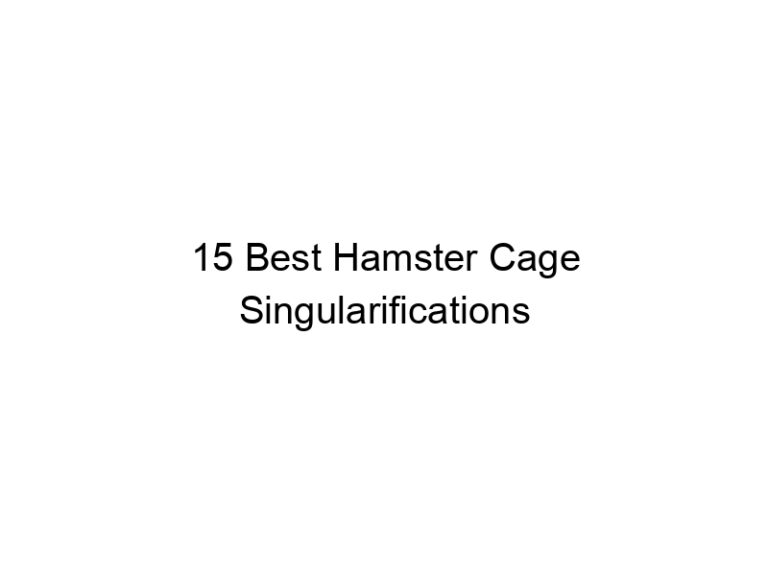15 best hamster cage singularifications 23389