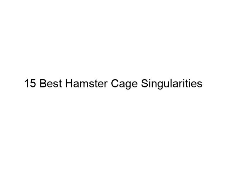 15 best hamster cage singularities 23330