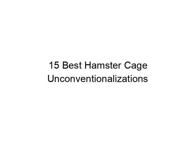 15 best hamster cage unconventionalizations 23384