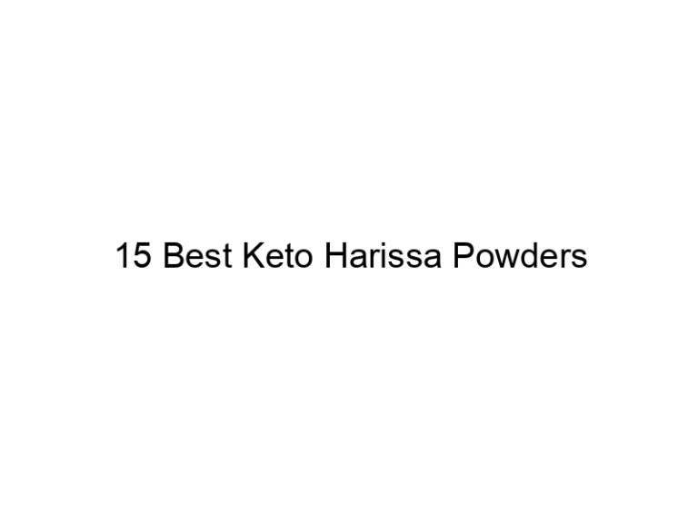 15 best keto harissa powders 22219