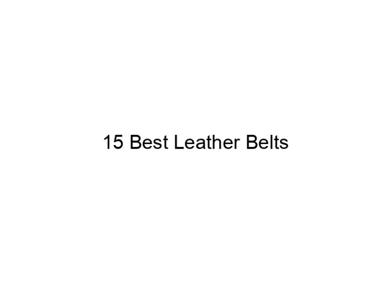 15 best leather belts 6455