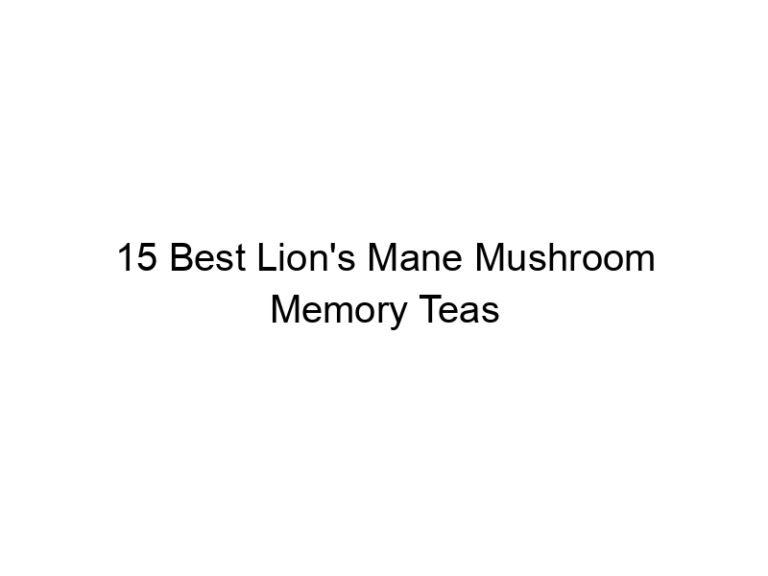 15 best lions mane mushroom memory teas 30311