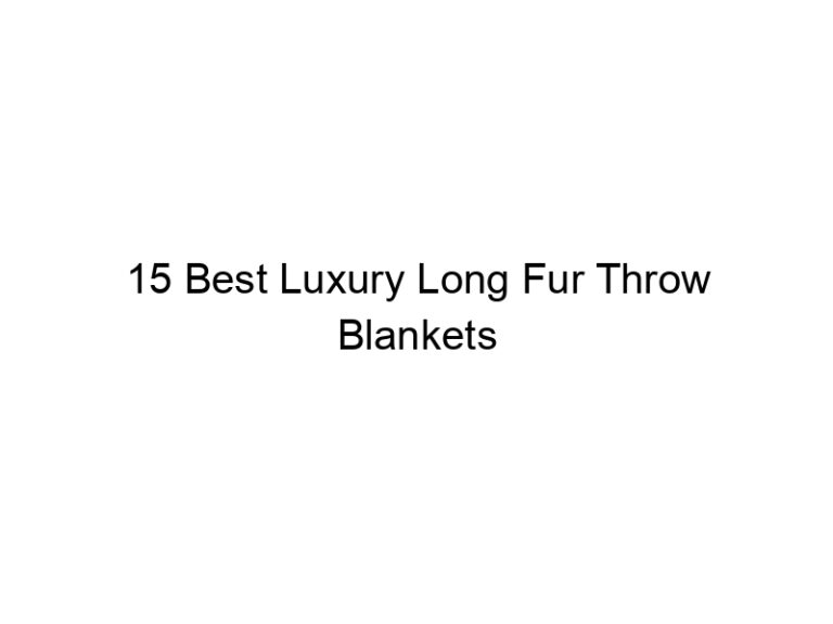 15 best luxury long fur throw blankets 7477