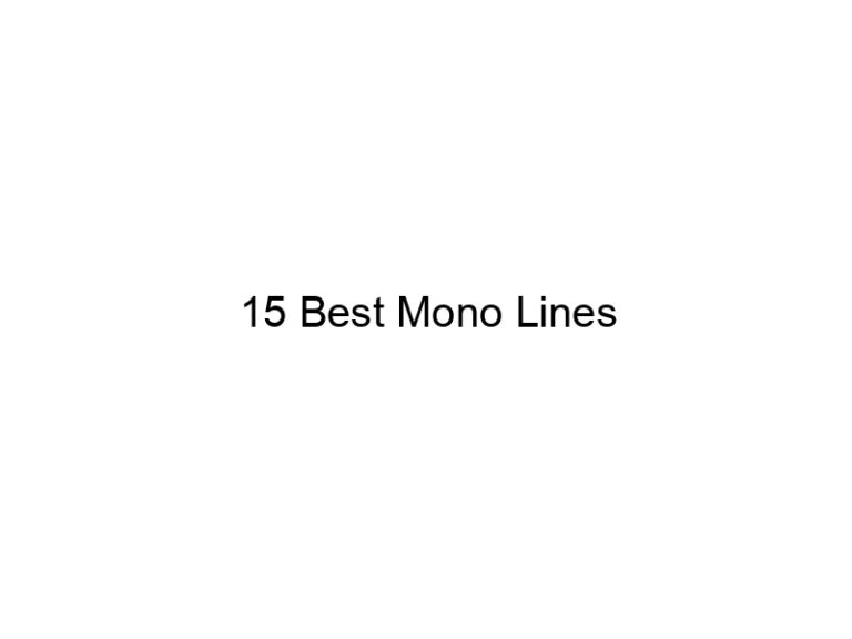 15 best mono lines 21480
