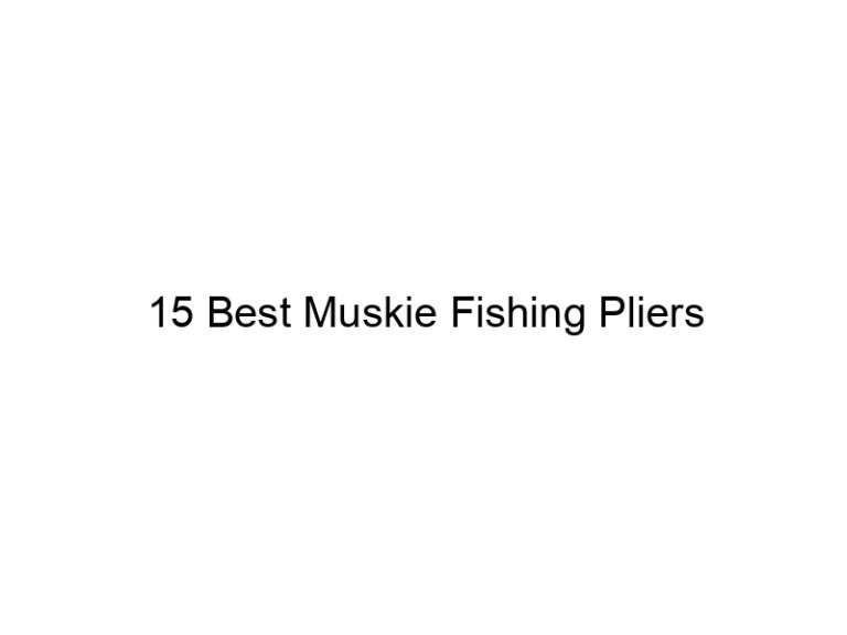 15 best muskie fishing pliers 21047