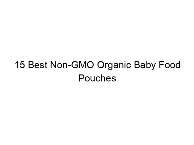15 best non gmo organic baby food pouches 6576