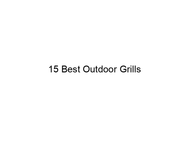 15 best outdoor grills 11215