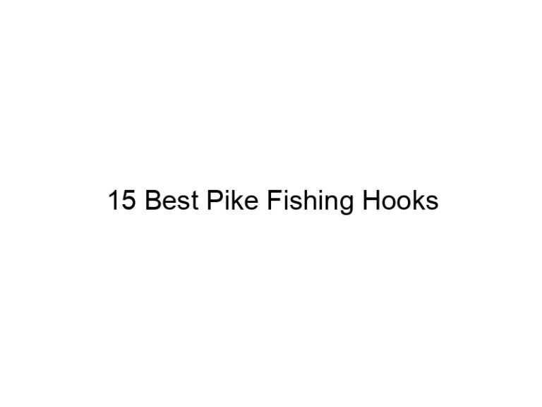 15 best pike fishing hooks 21102