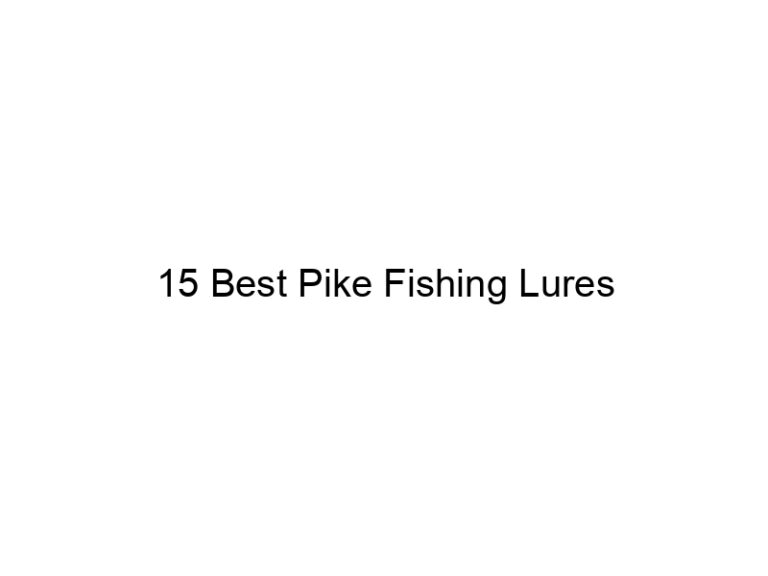 15 best pike fishing lures 21105