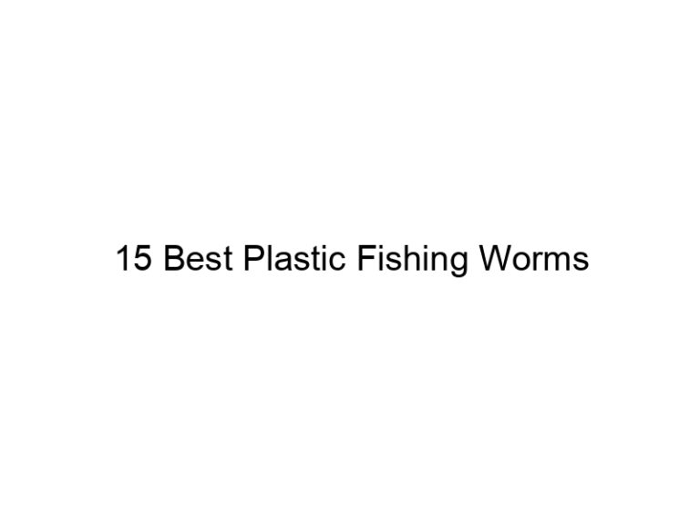 15 best plastic fishing worms 21497