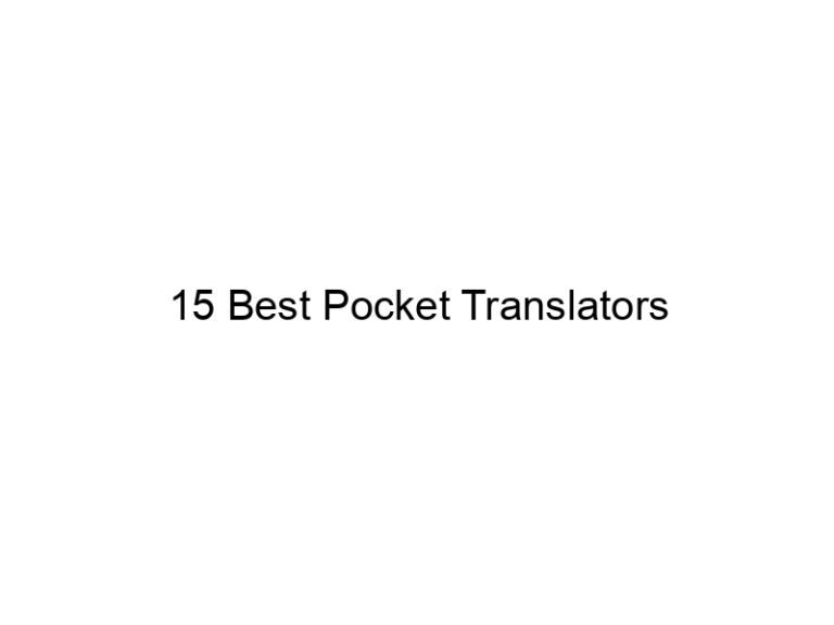15 best pocket translators 6389