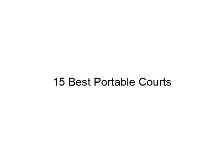 15 best portable courts 21829