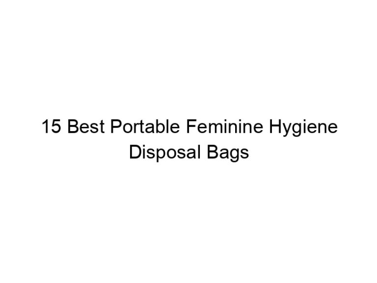 15 best portable feminine hygiene disposal bags 8833
