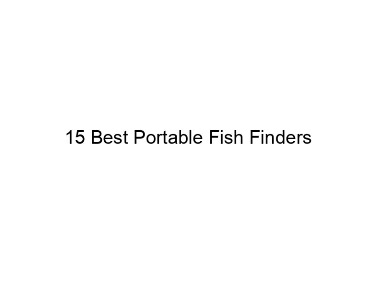 15 best portable fish finders 21460