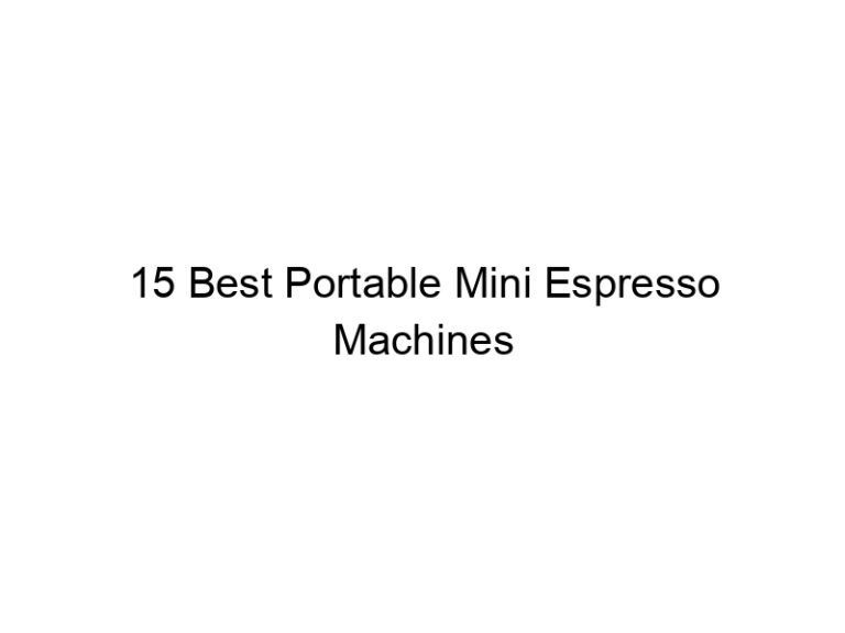 15 best portable mini espresso machines 10632