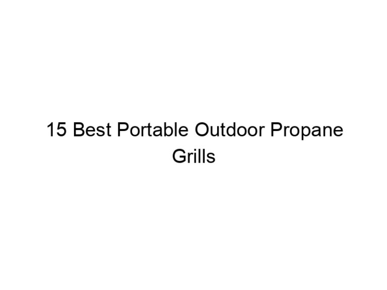 15 best portable outdoor propane grills 10649