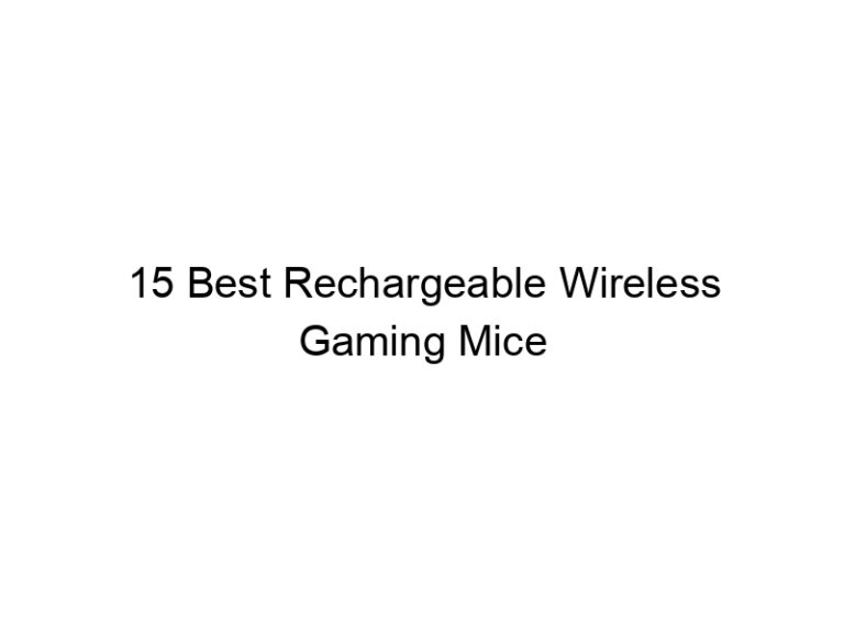 15 best rechargeable wireless gaming mice 10635