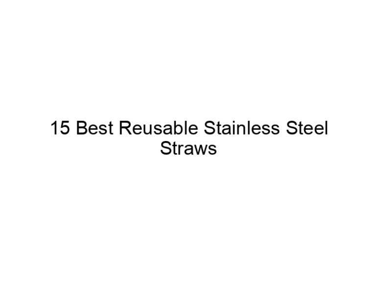 15 best reusable stainless steel straws 5263