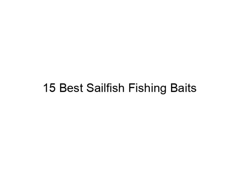 15 best sailfish fishing baits 21121