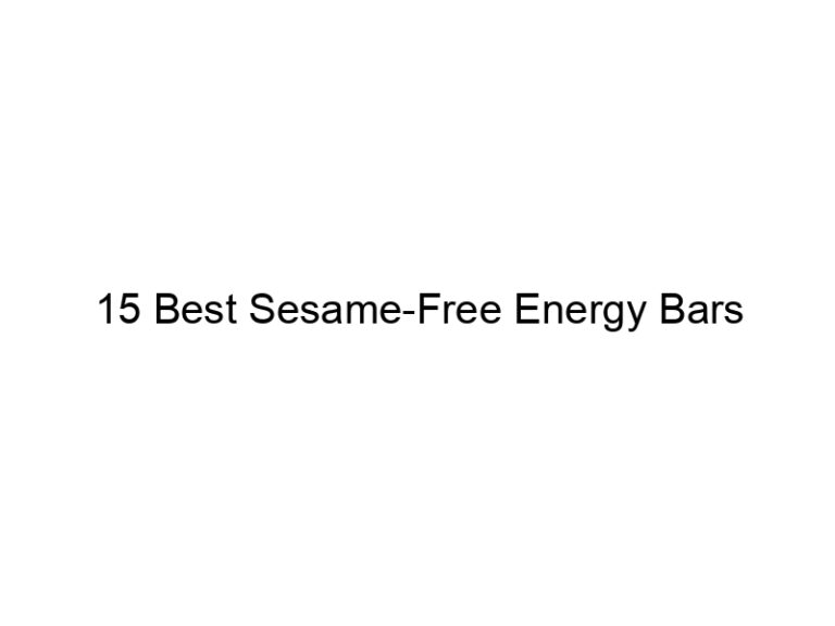 15 best sesame free energy bars 30935