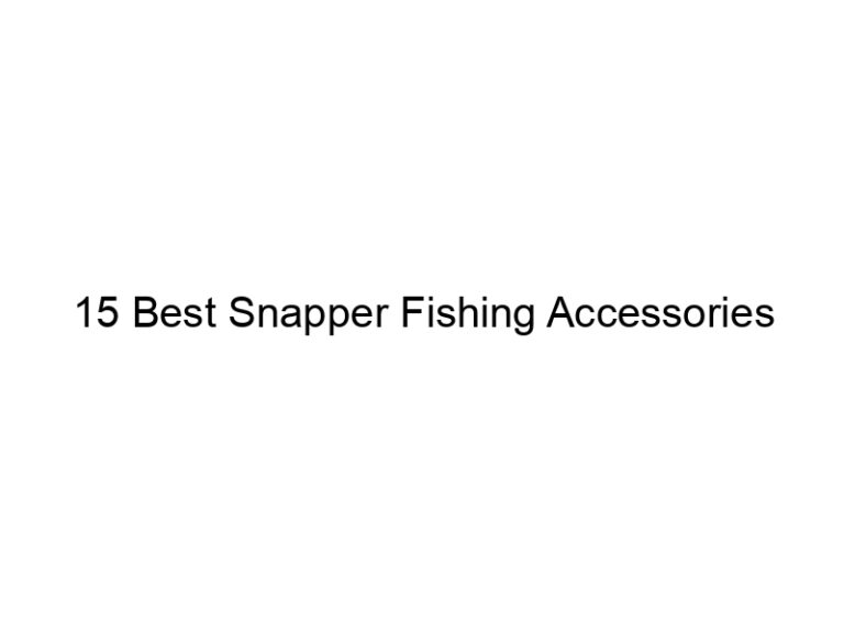 15 best snapper fishing accessories 21199