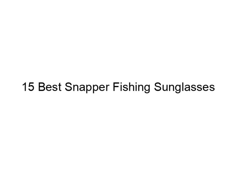 15 best snapper fishing sunglasses 21214