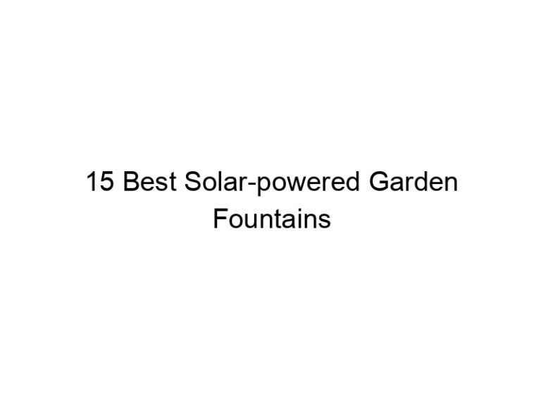 15 best solar powered garden fountains 5276