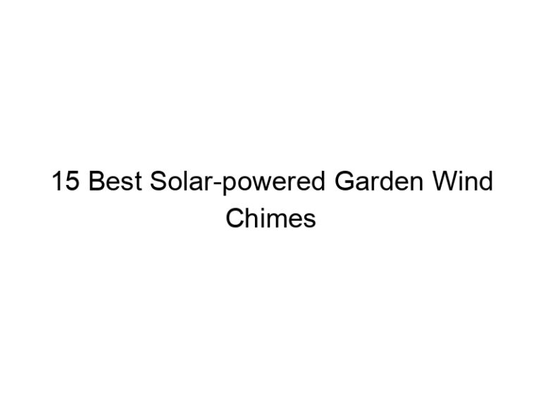 15 best solar powered garden wind chimes 6663