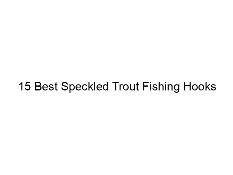 15 best speckled trout fishing hooks 21245