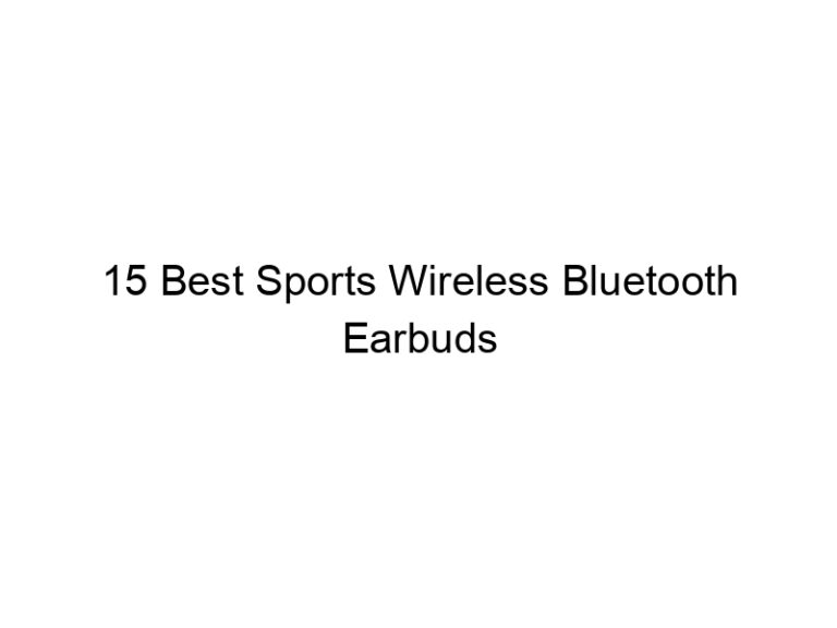 15 best sports wireless bluetooth earbuds 10783