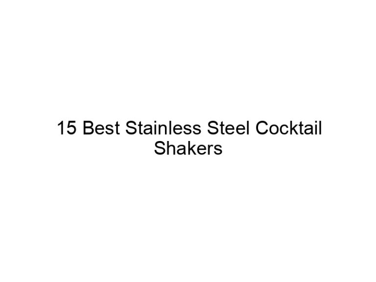 15 best stainless steel cocktail shakers 5646